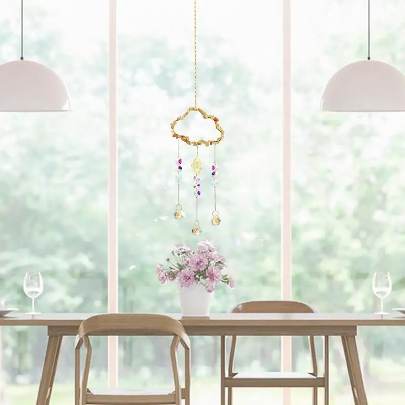 ity tęczowe okna łapacze słońca tęczowy pryzmat łapacz unikalny kształt chmury ekspres do domu wesele wystrój ogrodu