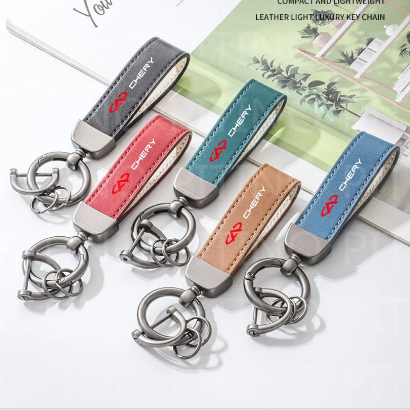 Высококачественный кожаный автомобильный брелок для ключей Chery Tiggo 2 4 7 8 pro 5 3 T11