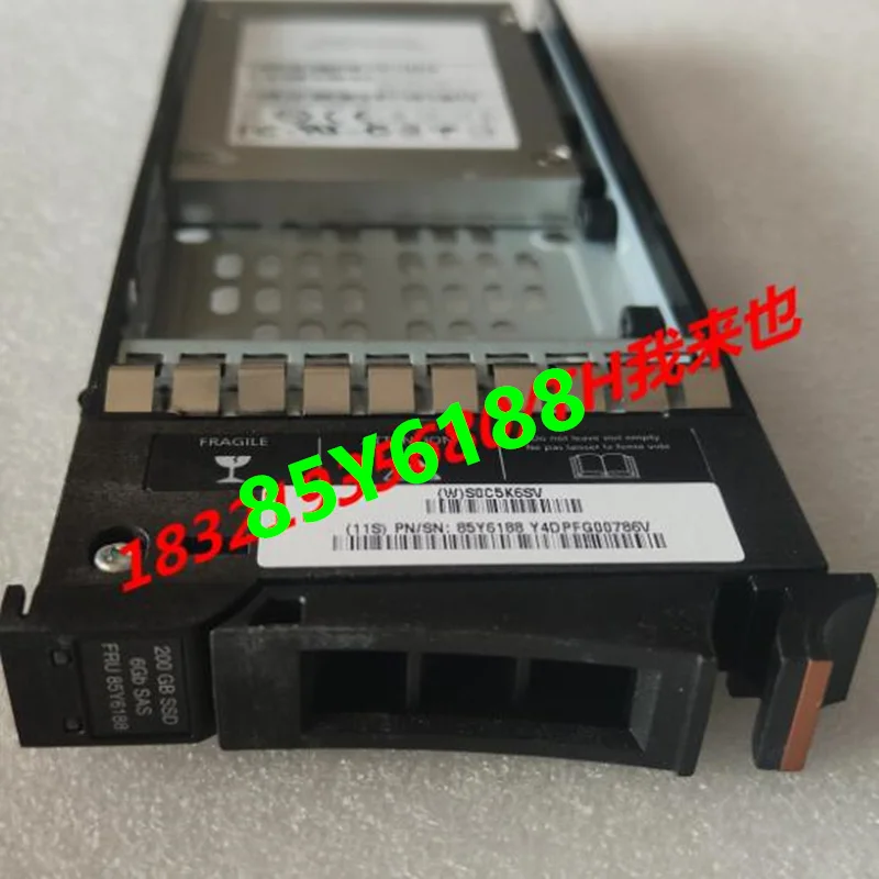 

Original Almost New Solid State Drive For IBM V7000 200GB 2.5" SAS SSD For 85Y6188