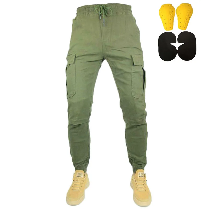 

Комбинезон мотоциклетный всесезонный для мужчин и женщин, брюки стрейч с множеством карманов, уличные износостойкие повседневные штаны дл...