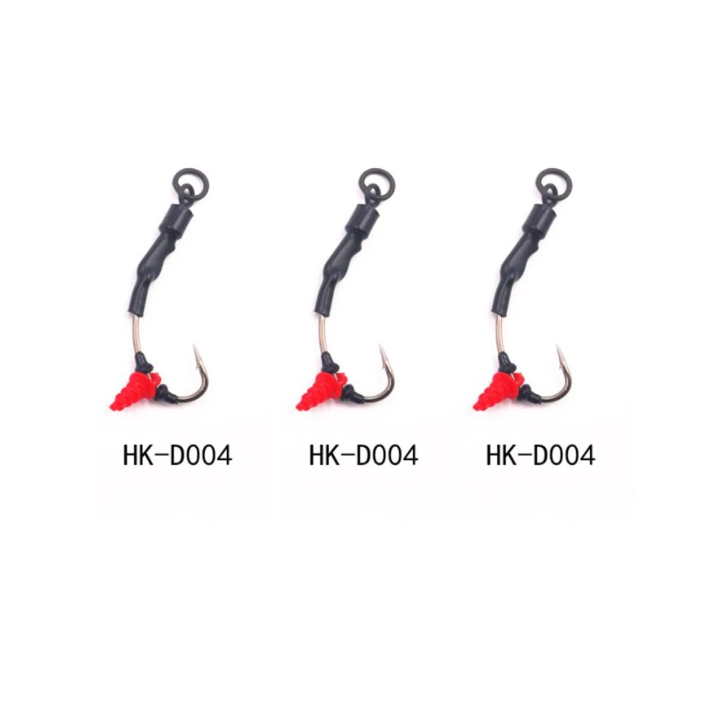 

3pcs/Pack Carp Fishing Hooks Ready Tied Ronnie Rigs Pre Made Spinner Rig Barbed Barbed Hook Links Hair Combi Chod Rig Pesca