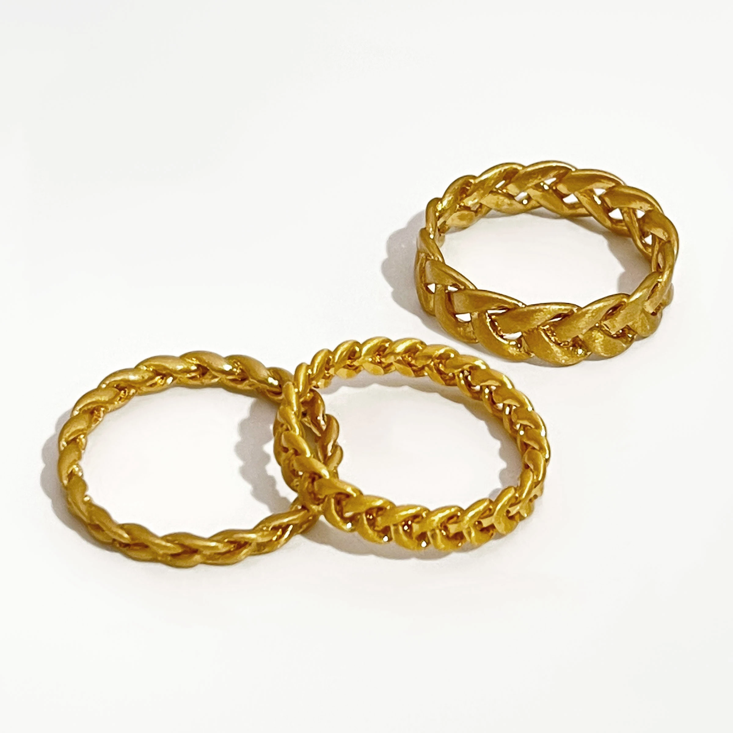 Женское кольцо Peri'sBox из матовой латуни много размеров