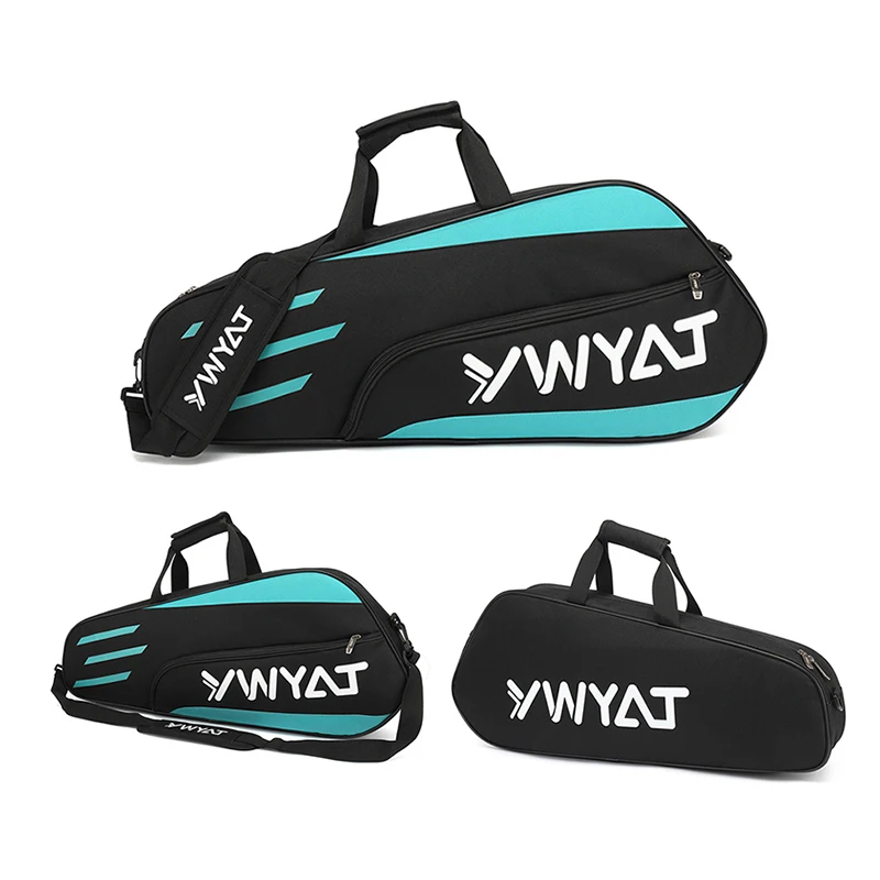 YWYAT Gym Bag 3 Rackets Badminton Cover Bag Thickened Nylon Material Handbag Shoulder Multifunctional Badminton Sports Bags