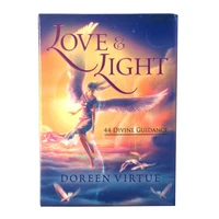 love light oracle cards 44 cards fate divination tarot card table game with online guidebook for adult children board game