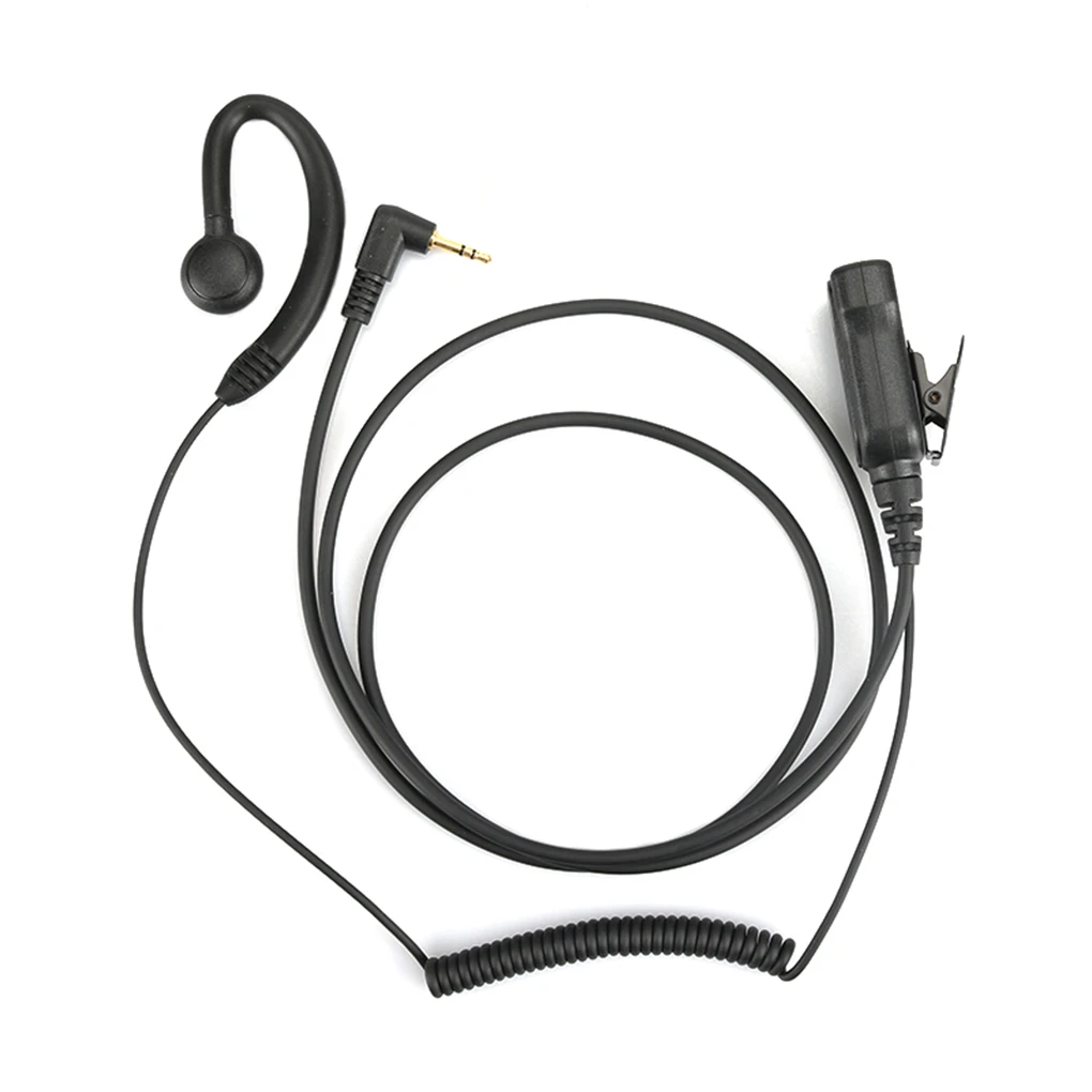 

Two Way Radio PTT 2 5mm 1 Pin Earhook Earpiece Mic Headset Replacement for Motorola T6200C T5800 T7200 Walkie Talkie Earphone