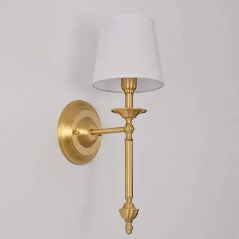 Американская прикроватная лампа для спальни зеркальная передняя планка простая