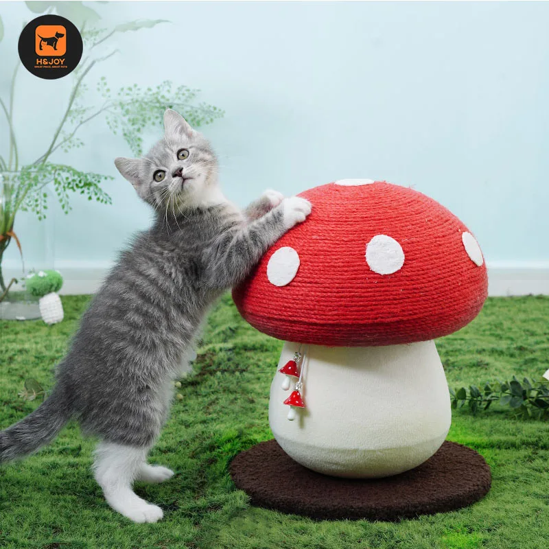 

Когтеточка для кошек, игрушка для кошек, сизальная Когтеточка, рамка для лазания, гриб, прочная, устойчивая к укусам, забавная игровая игрушк...