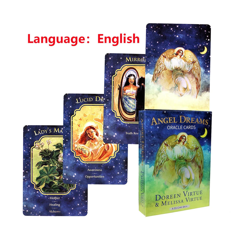 

Dreams Oracle Cards Tarot Card Deck Past Life English Version For Beginners Board Game Guidance Divination With PDF Guidebook