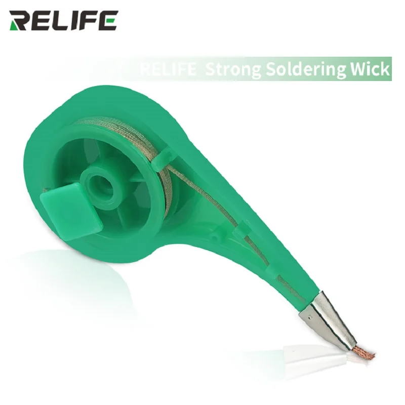 

RELIFE Soldering Wick Wires Anti-scalding Nozzle Desoldering Precision Tin Strip Remover Wire for PCB Tin Wire 1.5-3.5mm Width