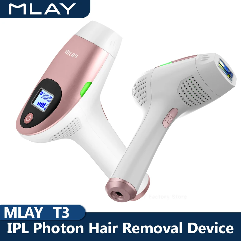 Mlay T3 IPL Laser Hair Removal Device Machine Permanent Electric Depilador a Laser Face Body 3IN1 500000 Flashes M3 T4