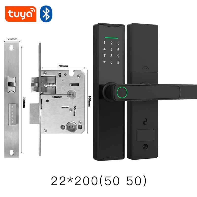 

Умный дверной замок Tuya с датчиком отпечатков пальцев