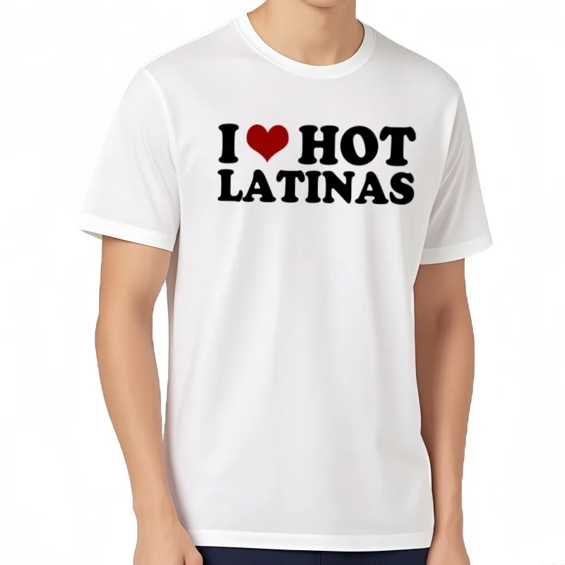 Фото Camiseta con estampado de I Heart para hombre, ropa de calle de manga corta, regalos de cumpleaños №2