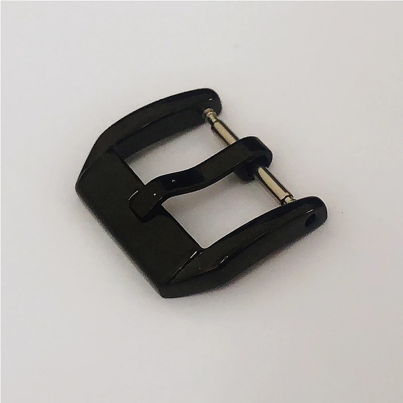 Strap Pin Buckle Stainless Steel Buckle Watch Accessories Rose Gold Black  Strap Buckle 14mm