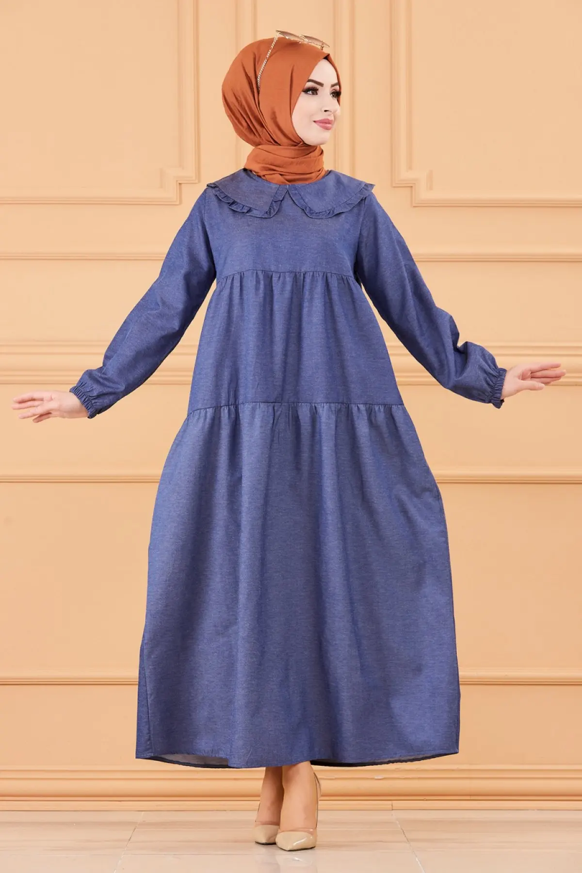 Платье женское длинное в мусульманском стиле, вечерний хиджаб, большие размеры