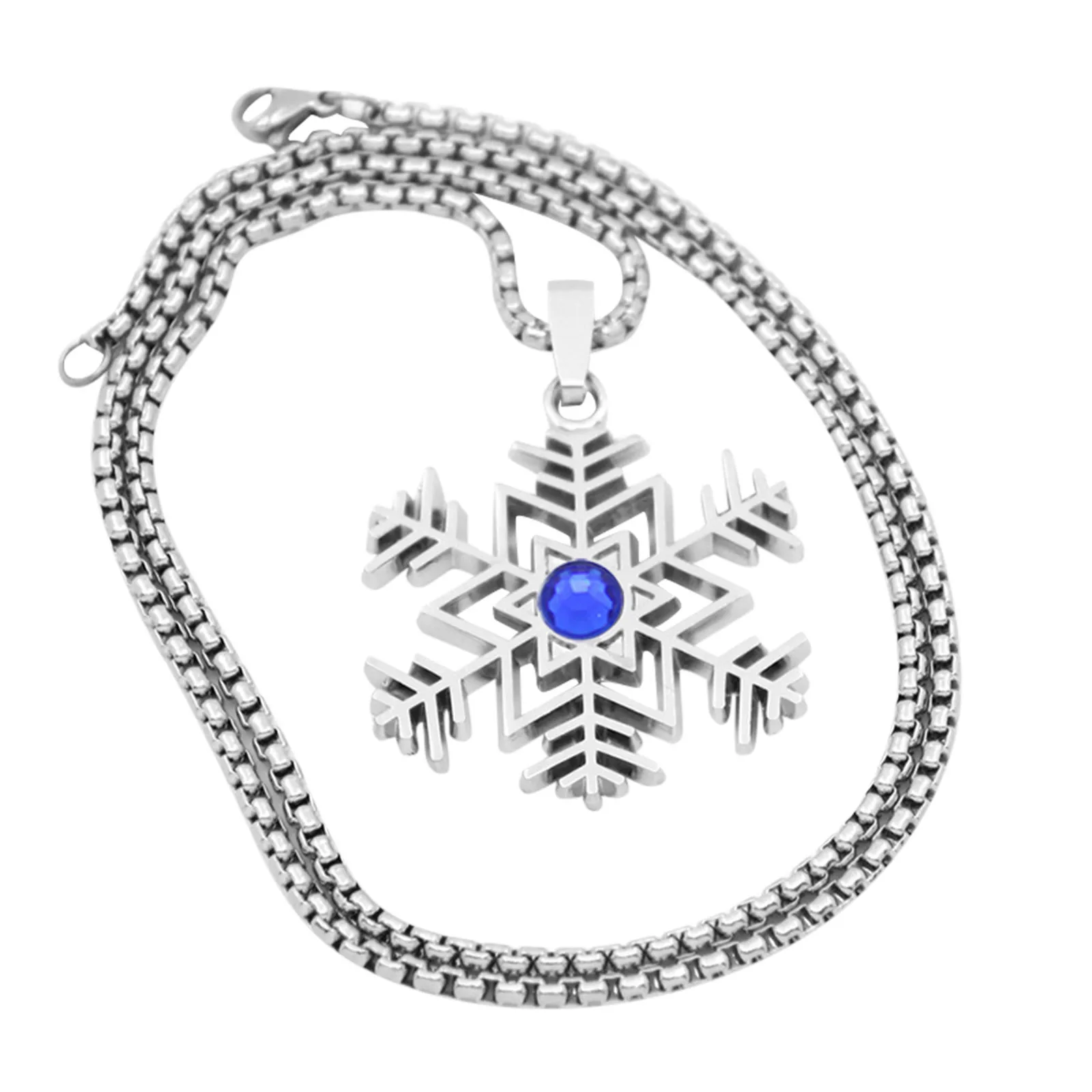 

Pendant Necklace Clavicle Light Temperament Chain Snowflake Luxury Necklaces & Pendants