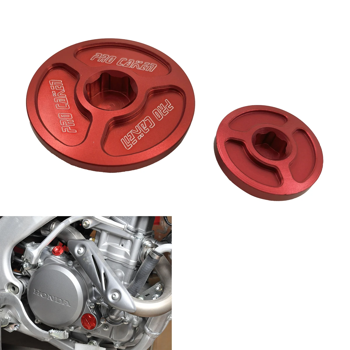 

Motorcycle Crankcase Cover Engine Timing Plug For Honda CRF150R CRF250R CRF450R CRF450X XR250/BAJA/MOTARD CBR600RR CBR1000RR