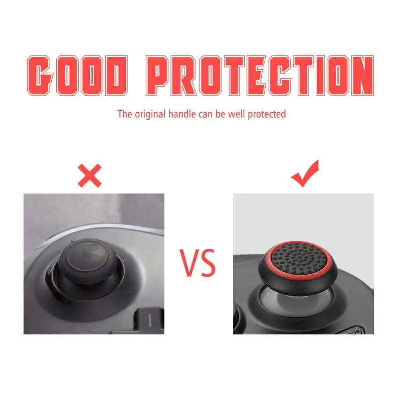 

2/4/6PCS Waterproof Cap Cover Padded Thumb Rocker Cap Silicone Non-slip One Controller For 360 Smooth Controller /