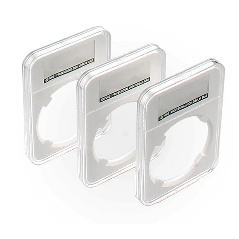 Transparent Plastic Coin Holder PCCB Professional Coin Display Slab Grade For 40mm PCGS Diameter NGC Coins Storage Case