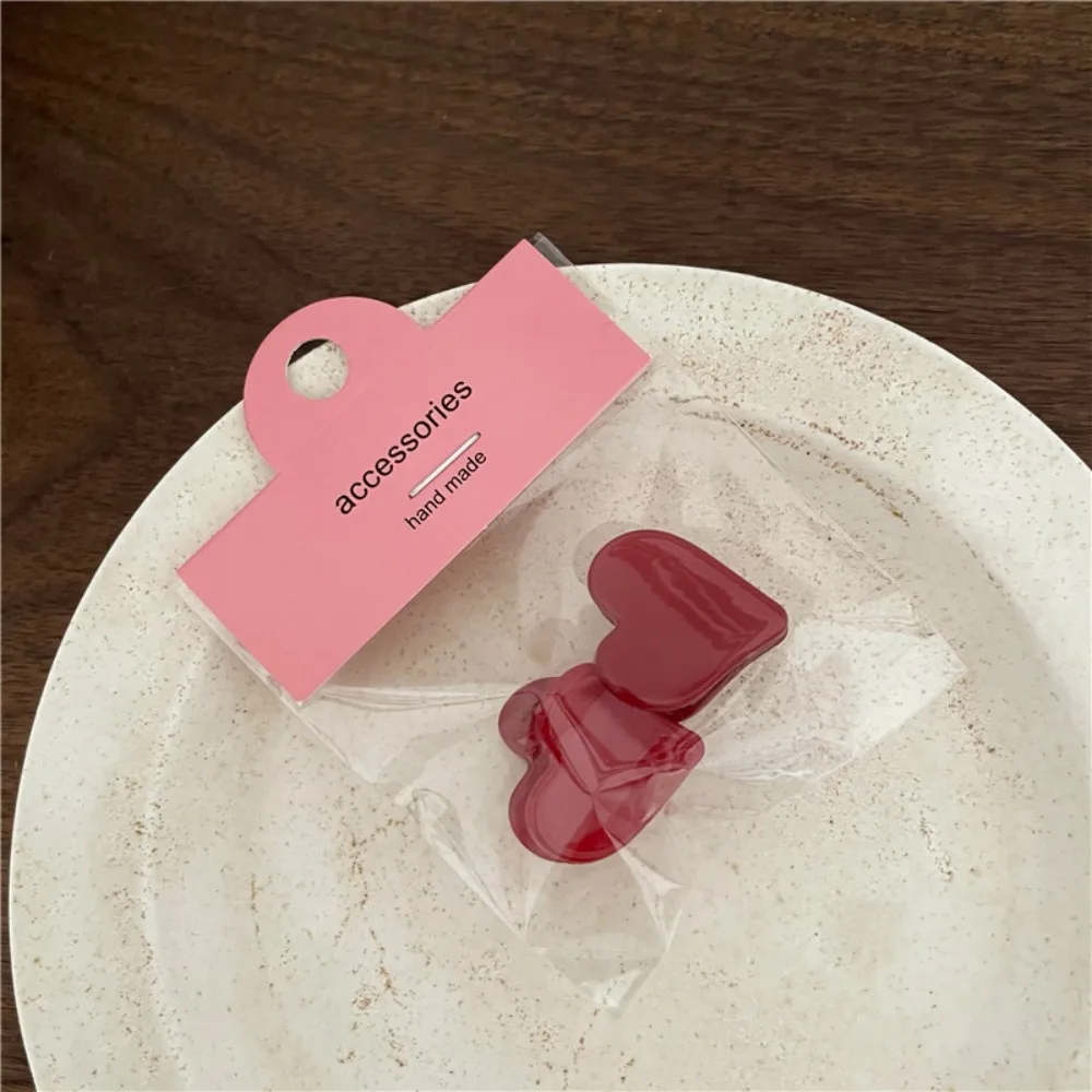 Элегантные красные заколки для волос мини аксессуары заколка темпераментный