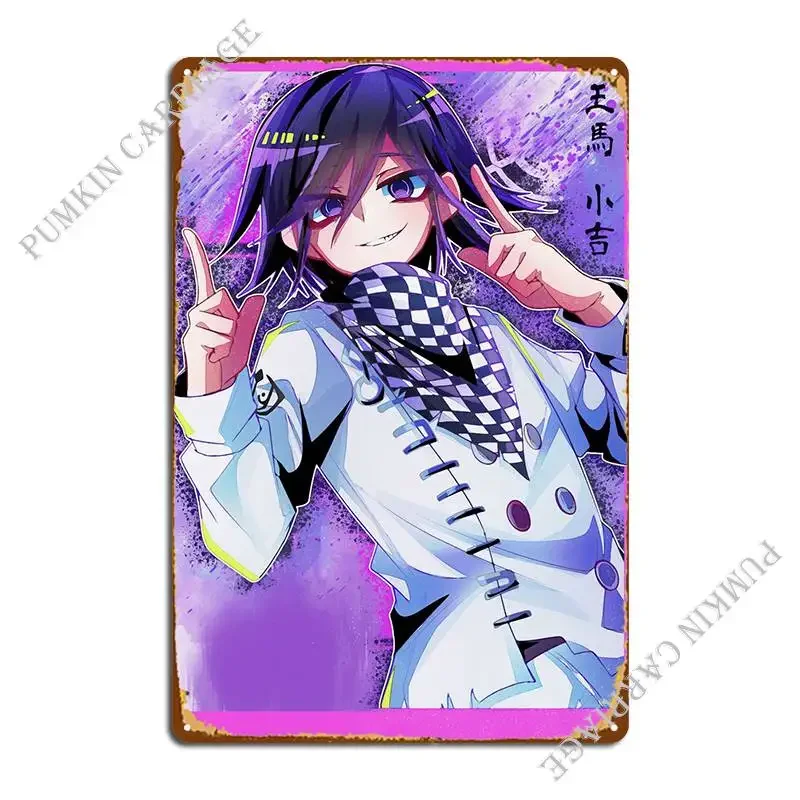 Металлический знак Kokichi Oma Danganronpa для гостиной дома гаража Фреска жестяной плакат