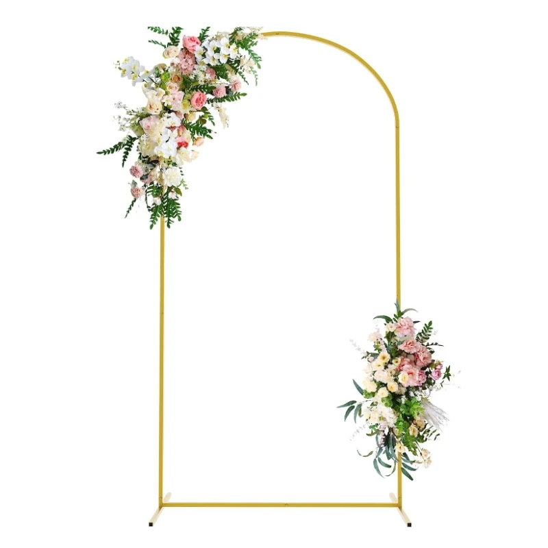 

Matal Iron Wedding Arch Flower Frame Stand Birthday Balloon Support Stand Wedding Mariage Round Backdrop Props Stage Decoration