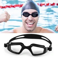 professional swimming glasses waterproof anti fog swim goggle glasses earplug men women adjustable silicone swimming glasses
