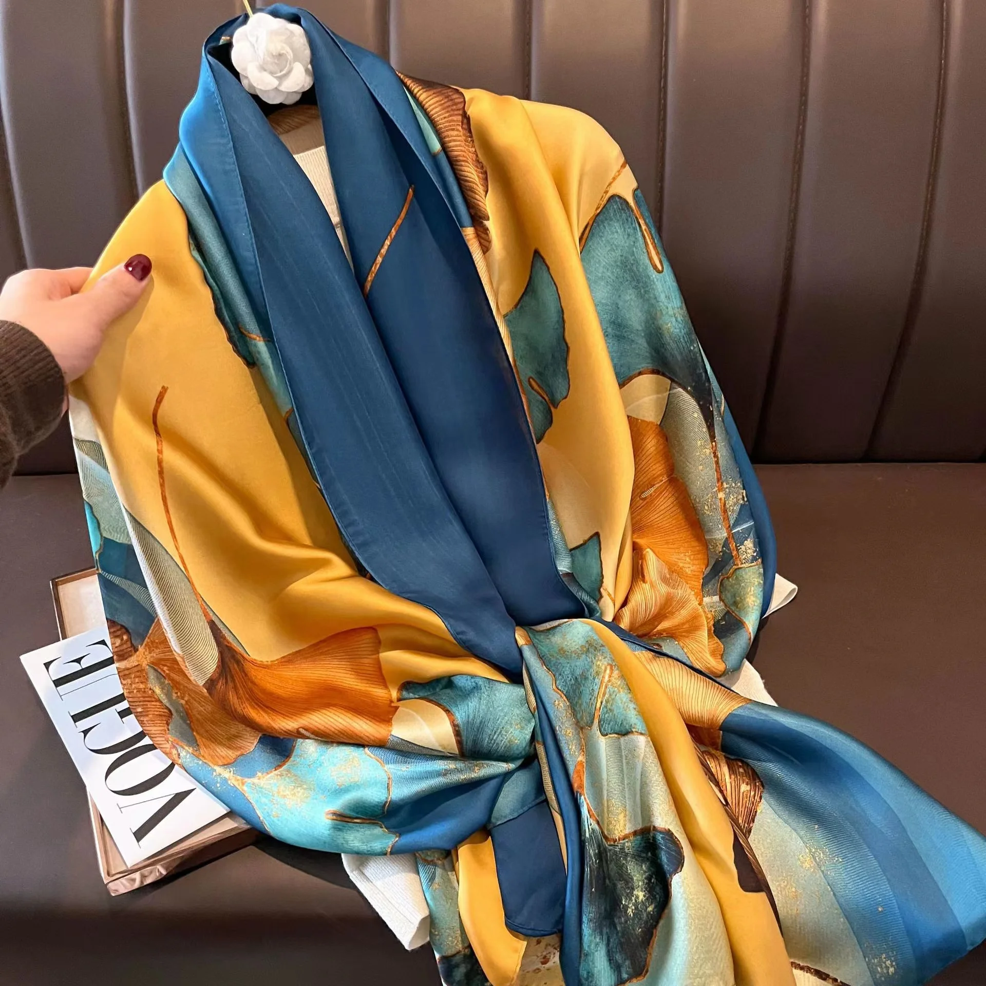 180*90cm new Luxury Brand Women Silk Summer Scarves Shawl Lady Wrap ...