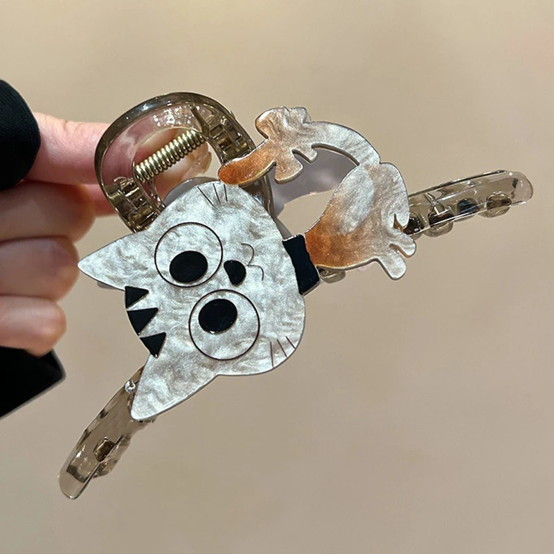 Милый мультяшный Кот заколка для волос женщин девочек милые универсальные