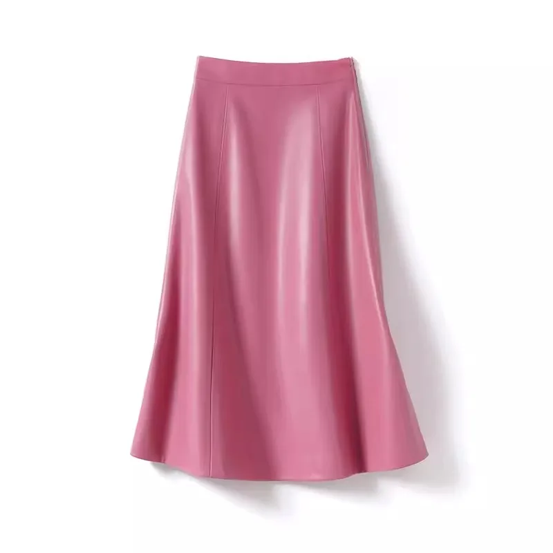 Женская юбка из натуральной кожи | AliExpress