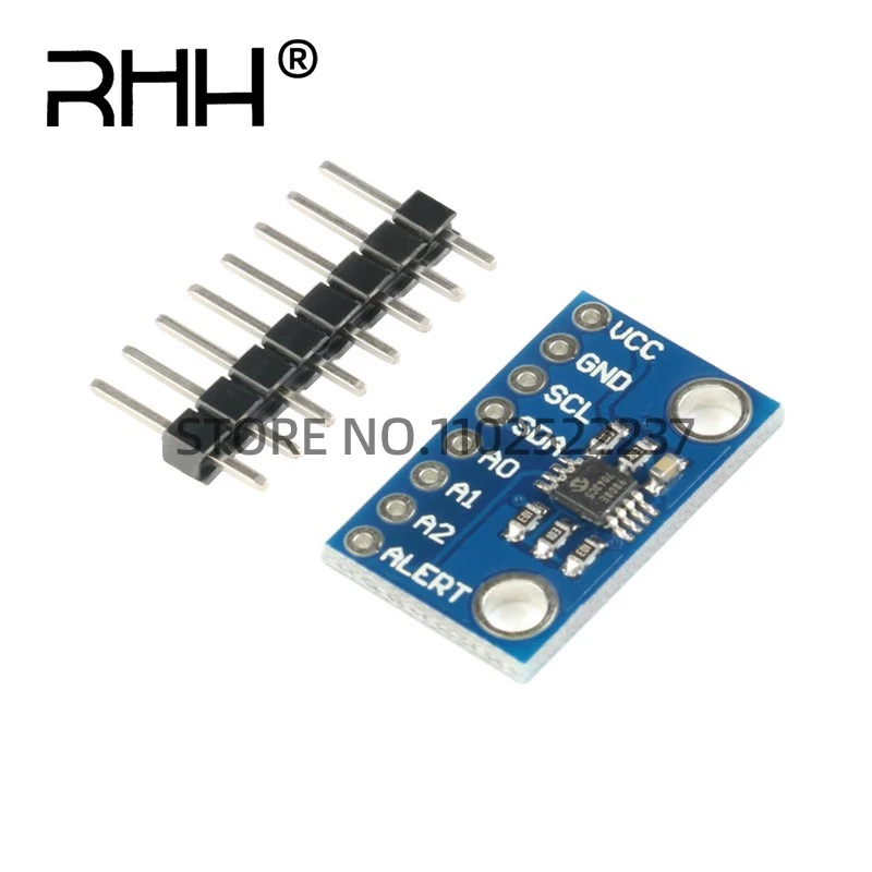 

Высокоточный датчик температуры MCP9808 I2C Модуль коммутационной платы 2,7 в-5 в логическое напряжение