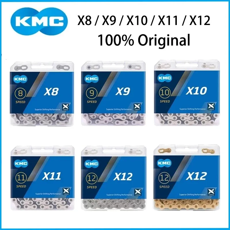 

KMC Bike Chain X8 X9 X10 X11 X12 MTB Road Bicycle Chain 8V 9V 10V 11V 12V Speed Chain Bike Crankset For SRAM Bikes Parts