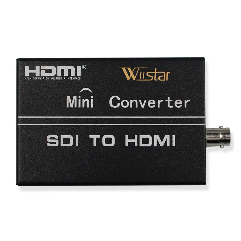 

Wiistar SDI HDMI to HDMI Audio Video Converter Adapter SDI to HDMI Support SD/HD/3G-SDI 720P 1080P for HDTV Monitor