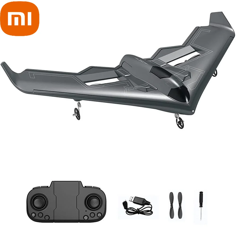

Xiaomi B2 RC Airplane 2.4Ghz 2 Channels Remote Control Airplane Fixed Wing Foam Aircraft Model Flight with LED Lights Kid Toys