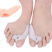 1pair silicone gel bunion big toe separator spreader eases foot pain foot hallux valgus correction guard cushion concealer thumb