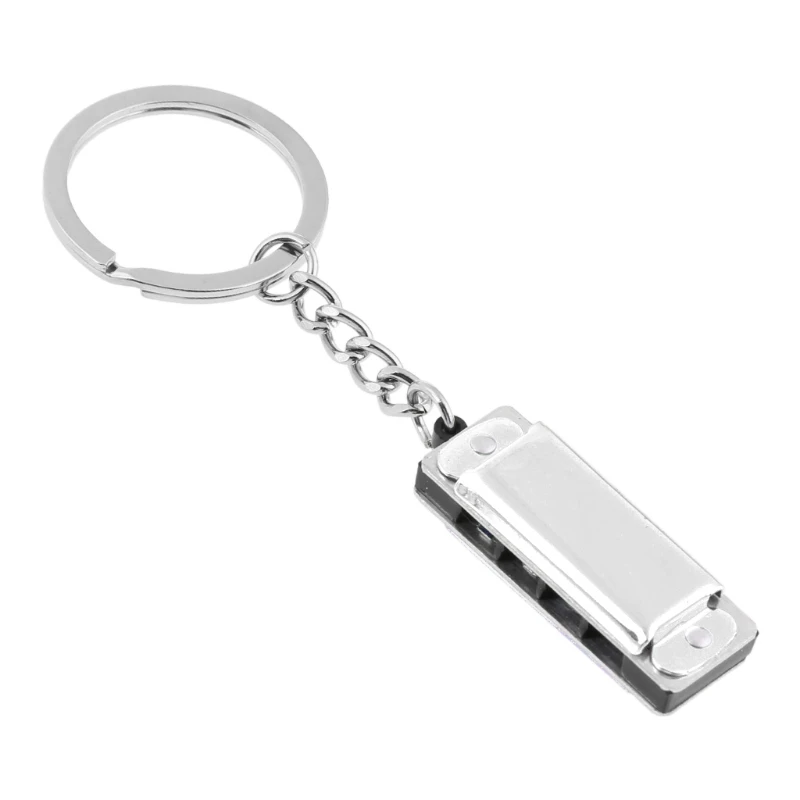 

Colorful Harmonica Keychain Harmonica Mini 8 Tone 4 Holes for KEY Chain for KEY Ring 3.6 x1.2 x 0.8cm for Kids Toy