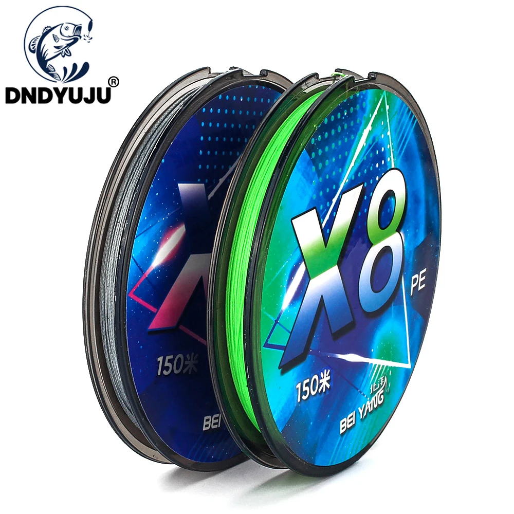 DNDYUJU Micro Fly Fishing Lines 150M 8 Strands Braided PE Japan Monofilament Fishing Line  Leader Line for Carp Fishing Wire