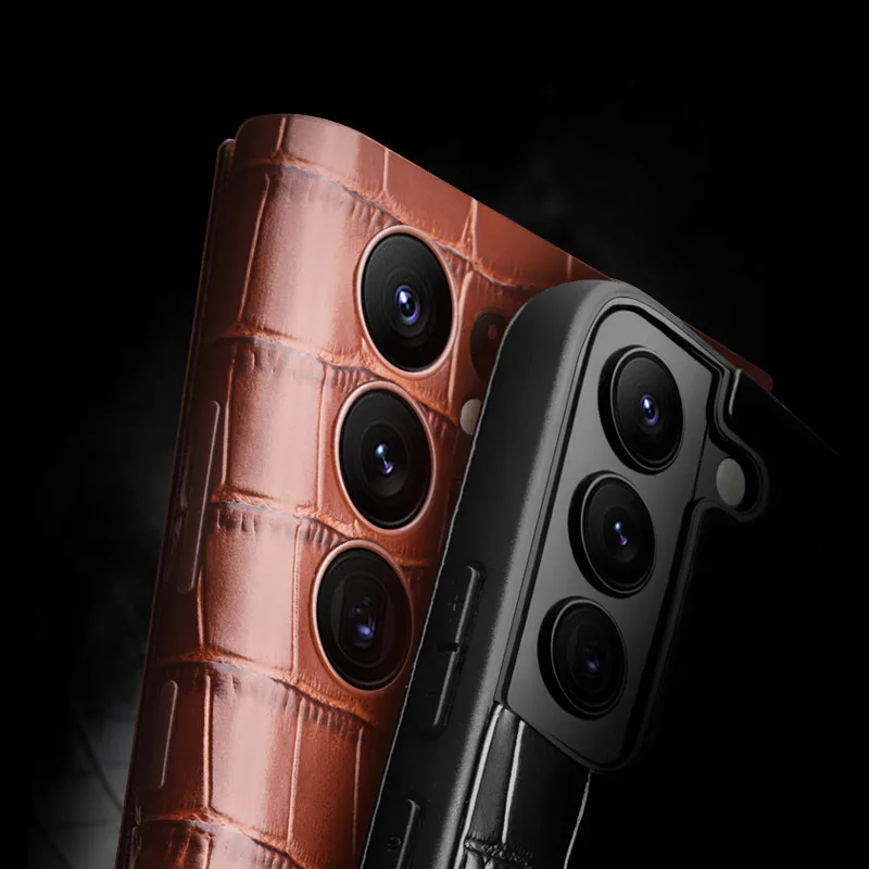 Новинка 2023 года чехол QIALINO из натуральной кожи для Samsung Galaxy S22 + Ultra Light телефона с