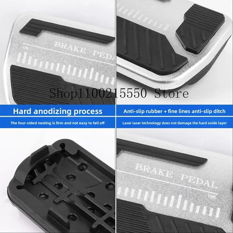 Автомобильный чехол для педалей Zeekr 009 2024-2025, алюминиевая педаль, тормоз, газ, акселератор, клатка, нескользящие подушечки