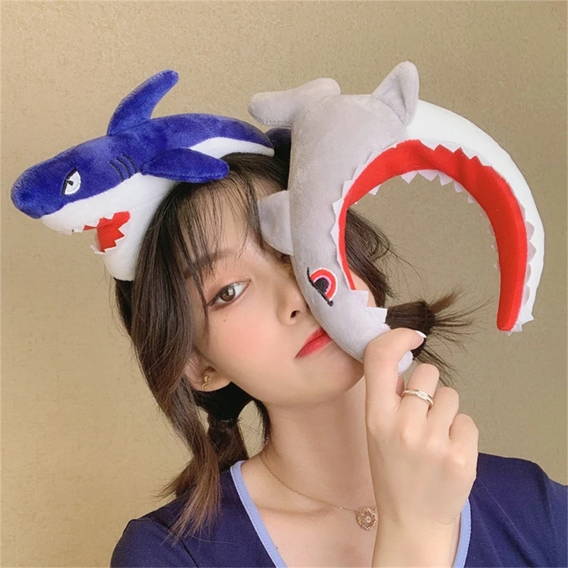 

Cartoon Headband Crab Headband Shark Headband Party Animal Headband Funny Headband For Washing Face Halloween Hair Dropshipping