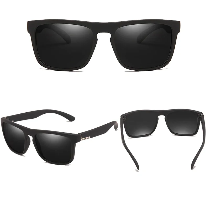 Мужские и женские модные солнцезащитные очки в квадратной оправе с защитой UV400