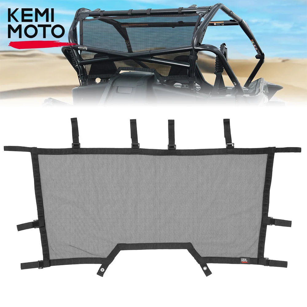 KEMIMOTO UTV Rear Window Nets for Cfmoto CF MOTO ZForce 1000 Sport 950 HO EX 2020 2021 2022 Soft Windshield Sun Shade Mesh