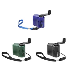 Portable 1 Piece USB Phone Emergency Charger Camping Hiking EDC Outdoor Sports Hand Crank Travel Charger Camping