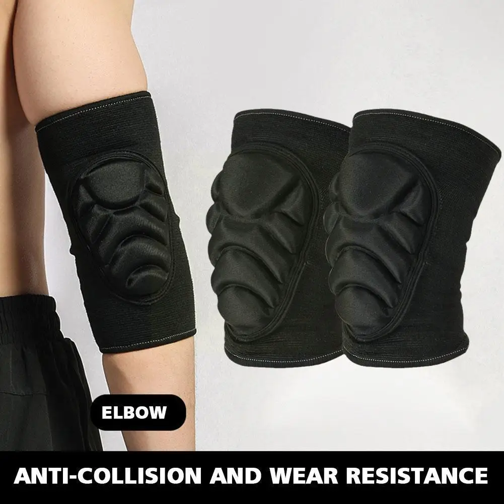 

Elbow Pads Black Breathable Anti-slip PP Protector Padded Outdoor Brace MTB Protector Sports Knee Support Cycling X8Y4