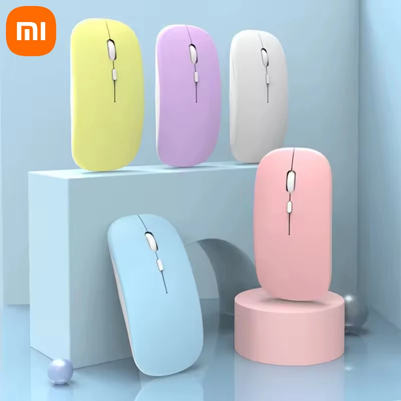 Фото XIAOMI Бесшумная Bluetooth-мышь Marcaron Компьютерный ноутбук Оптическая бесшумная мышь Беспроводная мышь для iPad Samsung Tablet Универсальные мыши №1