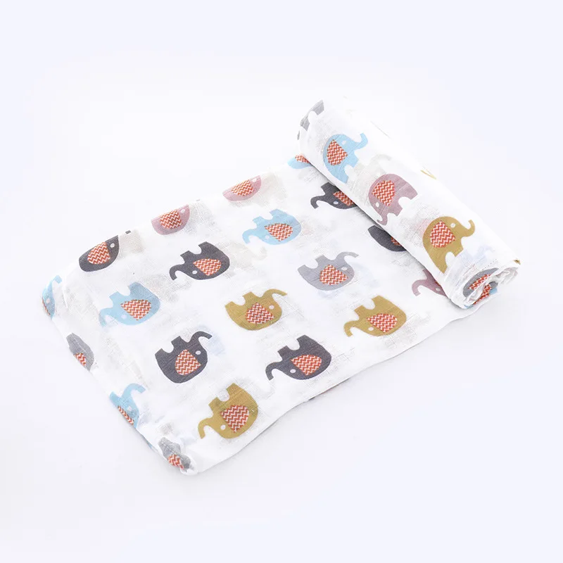 

Muslin Blanket 100% Cotton Newborn Baby Swaddle Soft Blanket Bath Towel Gauze Infant Kids Wrap Sleepsack Stroller Cover 120cm