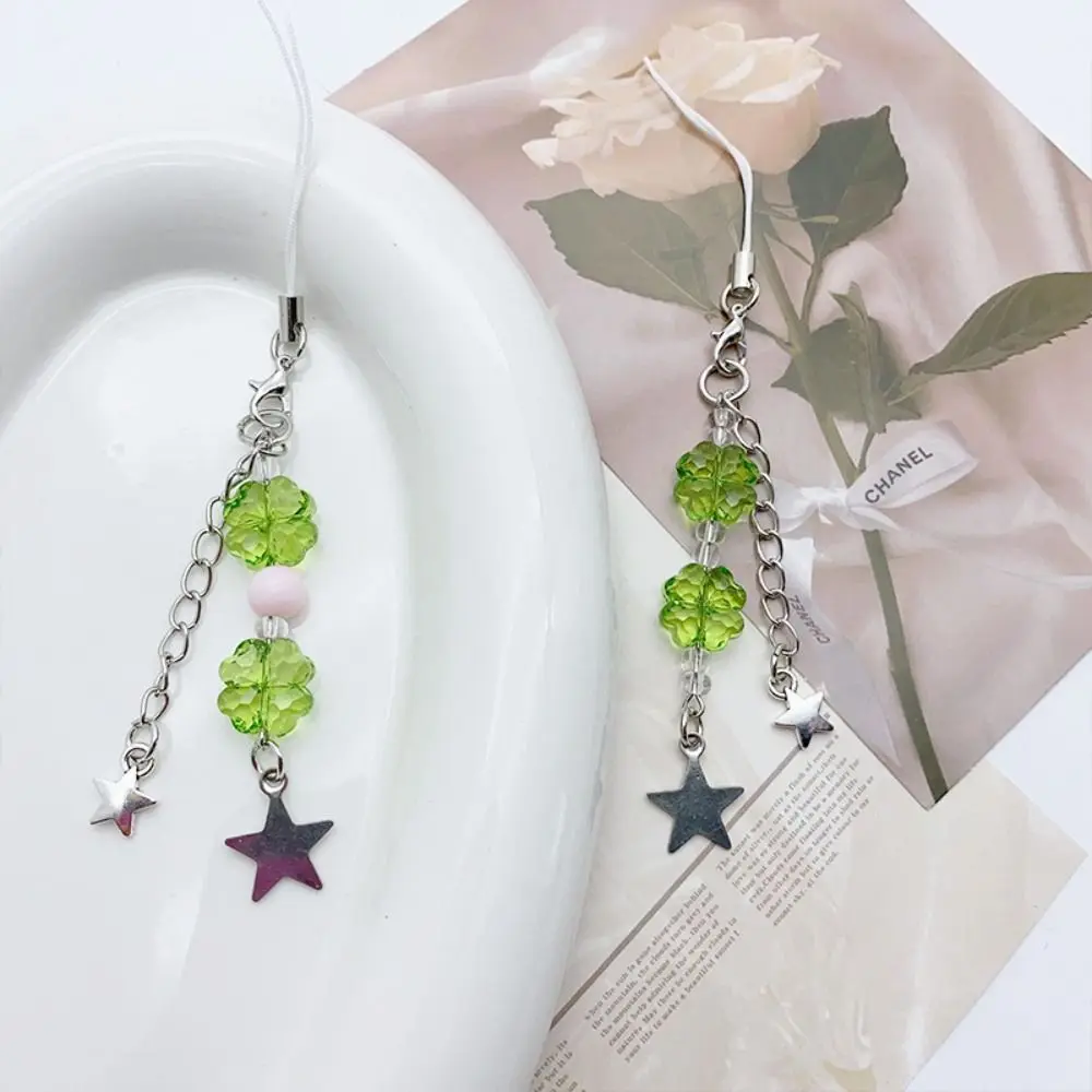 Летние подвески для телефона Lucky Grass зеленый освежающий брелок с четырьмя листами