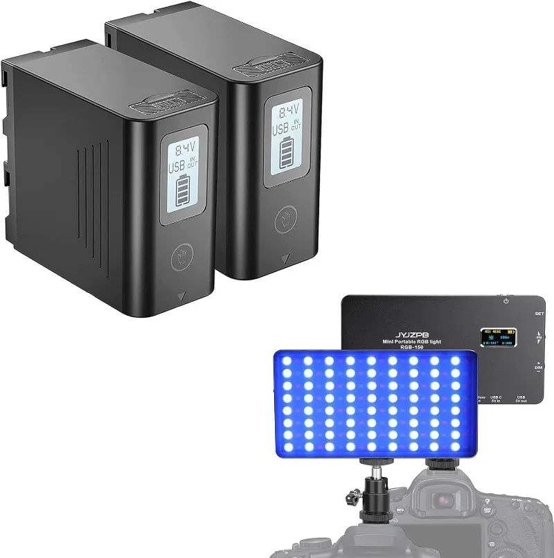 Фото 6600 мАч NP-F980L аккумулятор для камеры Sony CCD-TR1 CCD-TR200 CCD-TR300 с USB-выходом, ЖК-дисплей, перезаряжаемая батарея №4