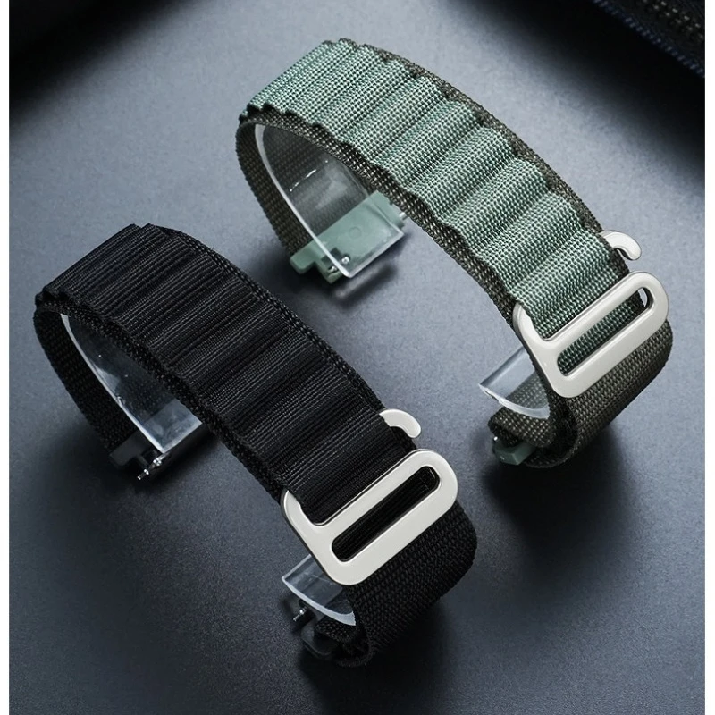 Фото Ремешок Alpine Loop 22 мм 20 мм для Samsung Galaxy Watch 7/6/5/4/3, нейлоновый ремешок для Huawei Watch 5/GT6/GT5/GT4 3 Pro/Amazfit GTR 4/GTS №1