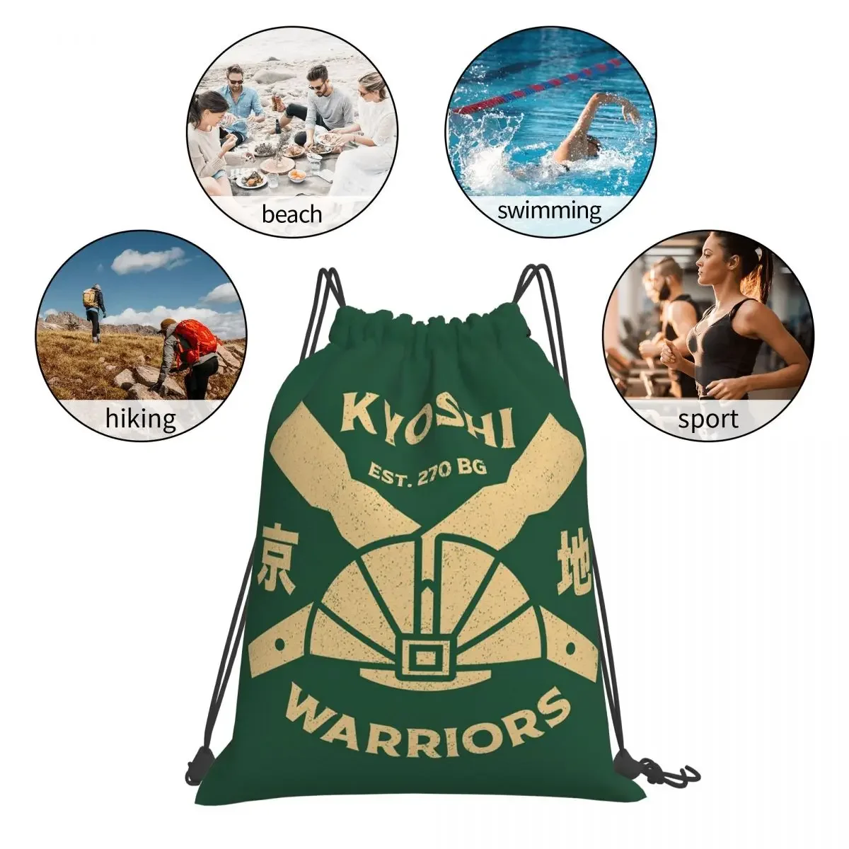 Рюкзаки Kyoshi Warriors модные портативные сумки на шнурке карманная сумка для обуви