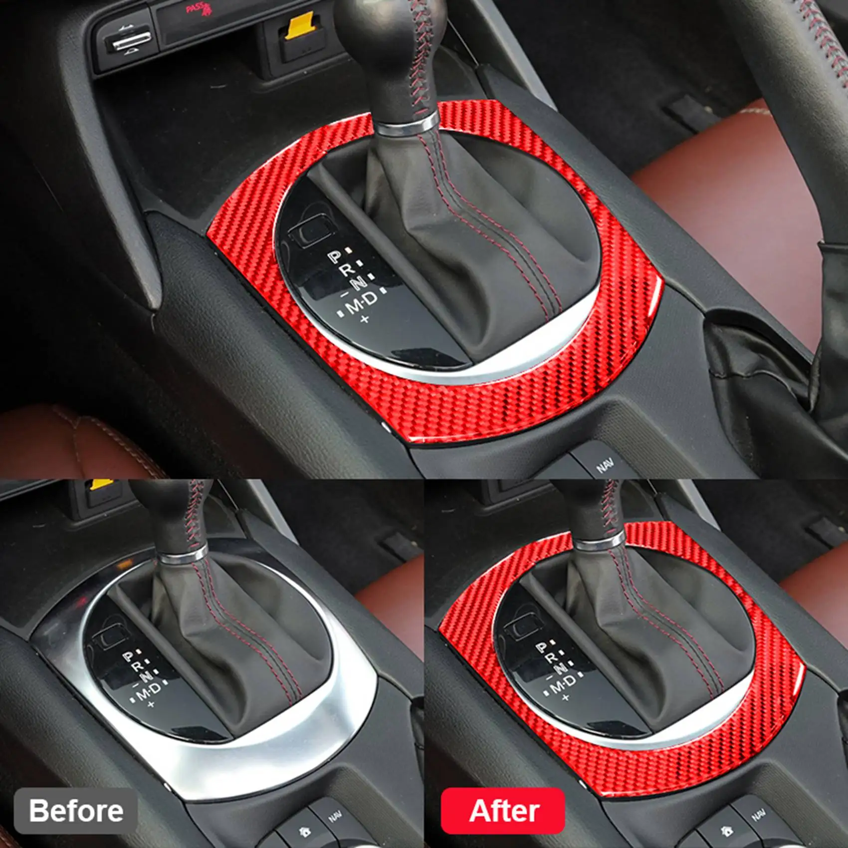 Рамка автомобильной панели переключения передач отделка наклейка для Mazda MX-5 Miata ND